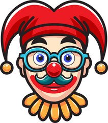 April fool day, joker Hat  icon