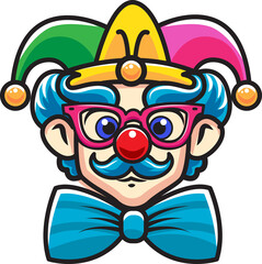 Fototapeta premium April fool day, joker Hat icon