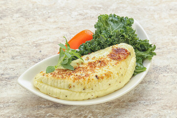 Roasted traditional cheese haloumi