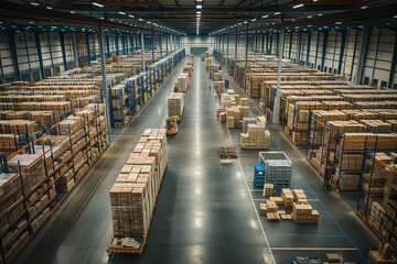 large warehouse, logistics hub