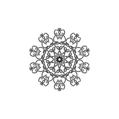 Indian Mandala For Colouring