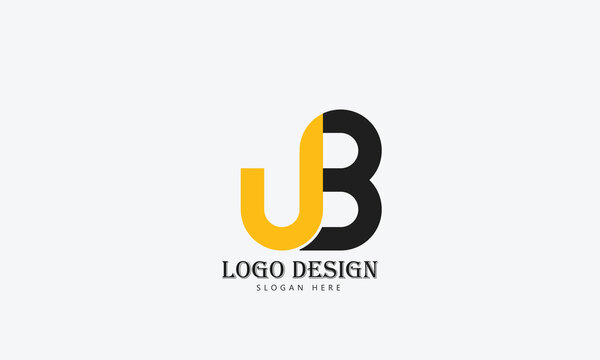 letter logo alphabet UB design vector templat
