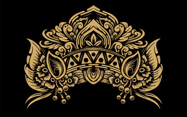 Vector classic vintage ornament frame