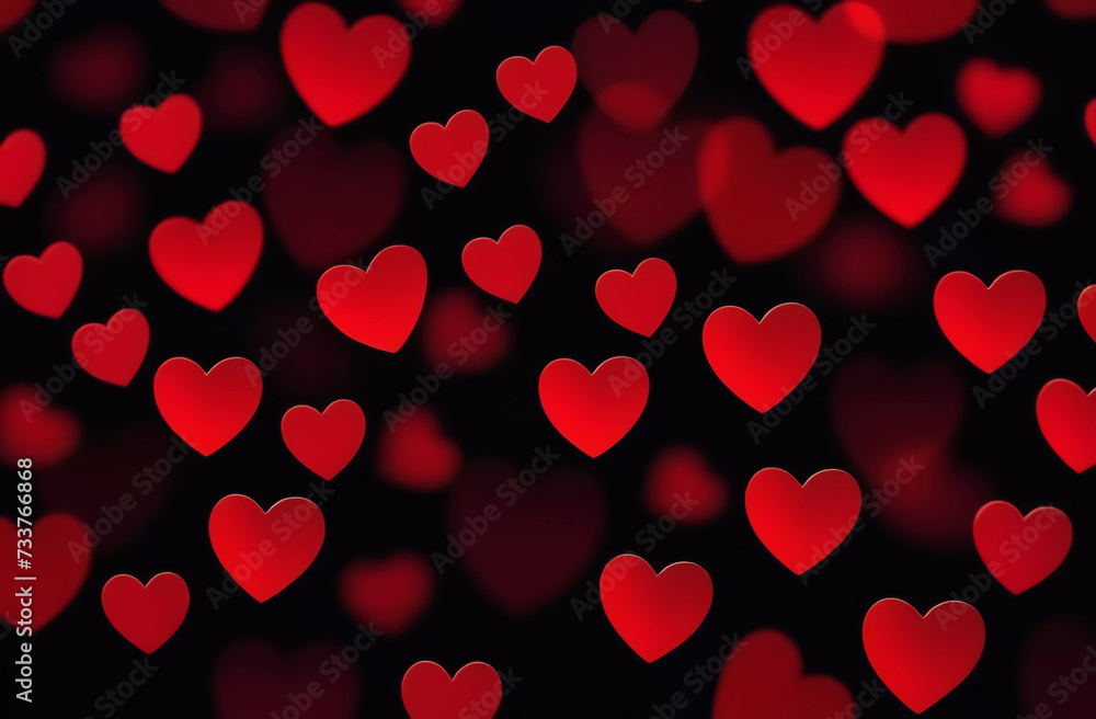Canvas Prints heart with paint. generating by ai technology