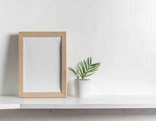 Picture frame on white background.