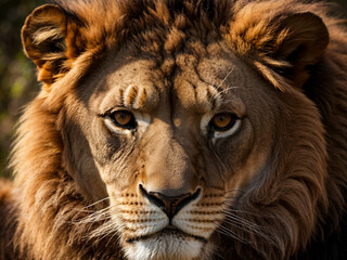 close up lion