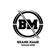 BM Logo Design And Monogram logo