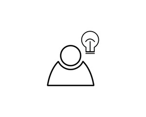Idea icon vector symbol design illustratio