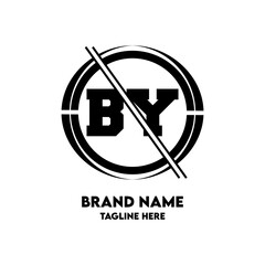 BY Logo Design And Monogram logo