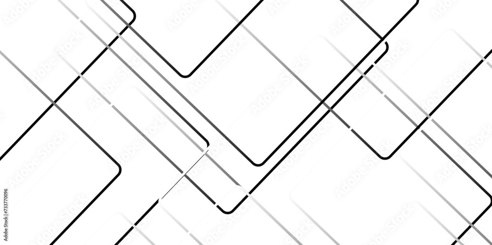 Poster abstract grey lines on white background with luxury shapes architecture plan. modern pattern elegant