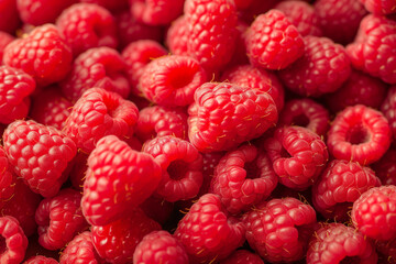 raspberries background