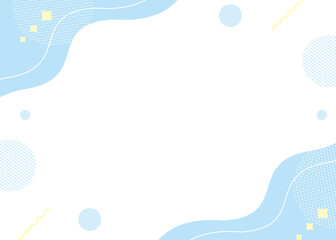 メンフィス　フレーム　水色