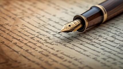 A close-up of a luxury pen lying on a contract, symbolizing business agreements and professional commitments.