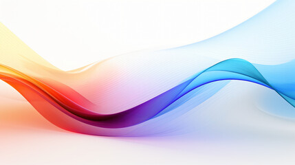 Multicolored pulse abstract lines