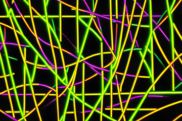 Fluorescent neon. Generative AI