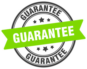 guarantee stamp. guarantee label on transparent background. round sign