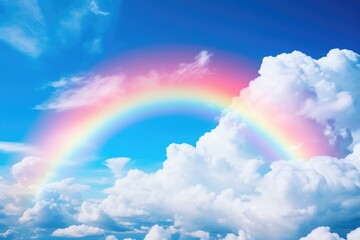 rainbow in the sky. ai generated