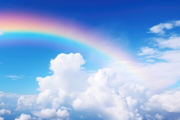 rainbow in the sky. ai generated
