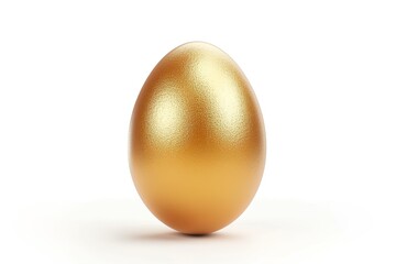 golden egg isolated on white