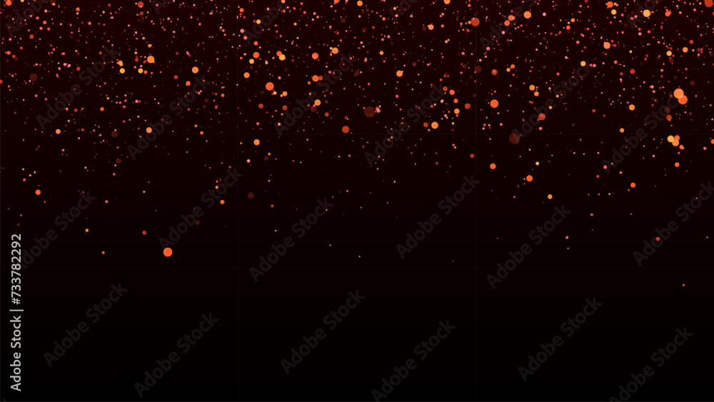 Aufkleber vector dust particles with bokeh effect. abstract magic background.