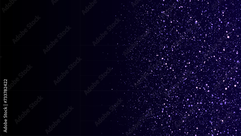 Aufkleber vector dust particles with bokeh effect. abstract magic background.