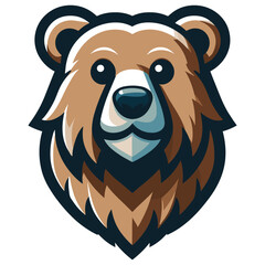 High quality logo head bear illustration 
