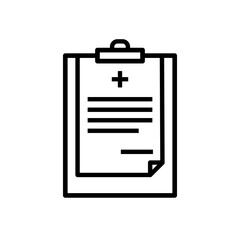 Medical records icon vector illustration
