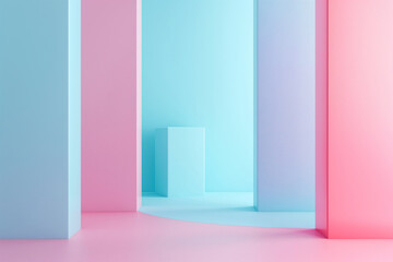 minimalistic abstract background in pastel colors