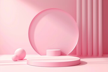 pink and white bowls