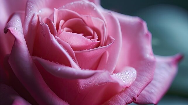 Extreme Close-up Pink Rose Background