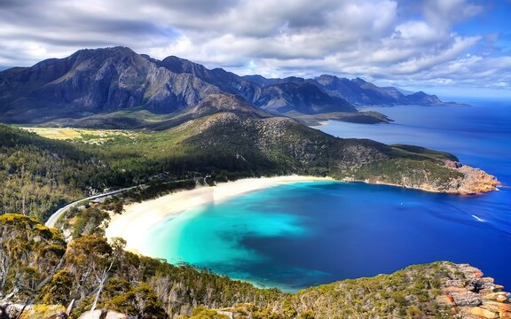 Wineglass Bay in Tasmania, Australia