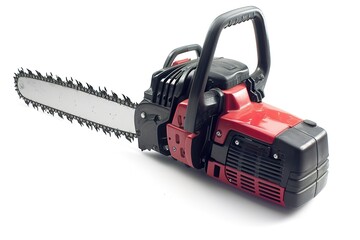 Fototapeta premium chainsaw isolated on white background