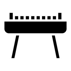 bbq grill glyph 