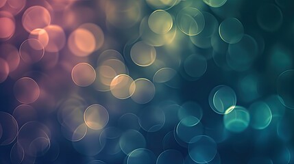 Abstract Bokeh Background with vignette effect - obrazy, fototapety, plakaty