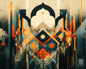 Abstract geometric background.  illustration for your design.