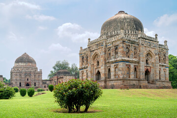 The tomb of Sikandar Lodi dating back to the 16th Century. Delhi, India. - obrazy, fototapety, plakaty