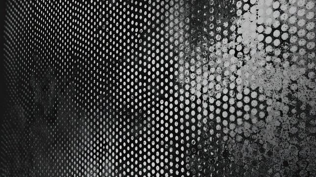 Distressed pin dots texture black and white