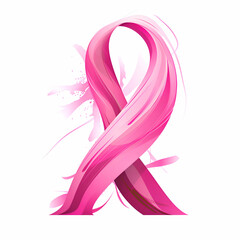 Breast Cancer Awareness Ribbon. Breast Cancer Awareness Month Campaign.