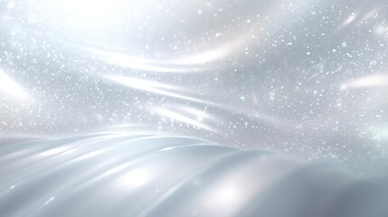 Abstract soft silver and white glitter light texture defocused concept background.