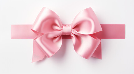 A large pink bow