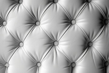 White Leather Texture with Grunge Background. Luxurious Sofa Surface in Abstract Design