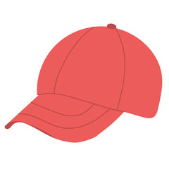 red cap on a white background vector