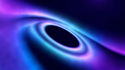 Neon blue purple circular seamless looping animation. Moving circles throwing out bursts of energy. Aesthetic round background for events