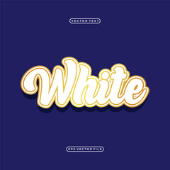 white letter text style design vector, white writing in vintage style	