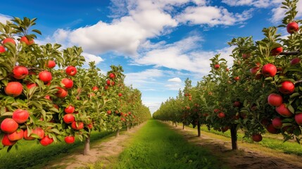 Fototapeta na wymiar fruit apple farm