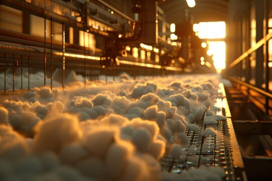 the cotton fibers are cleaned to eliminate any remaining impurities. Carding follows, aligning the fibers into a thin, web-like form