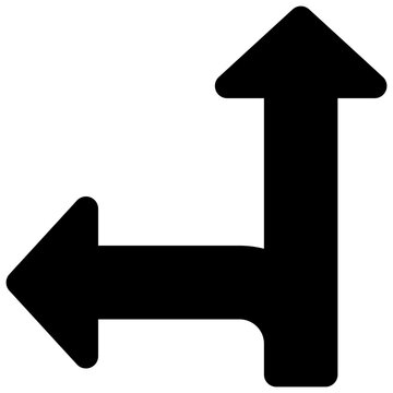 left exit arrow vector glyph icon