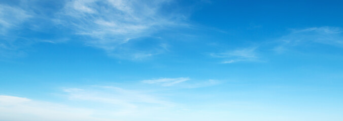 Naklejka na ściany i meble blue sky with white cloud background