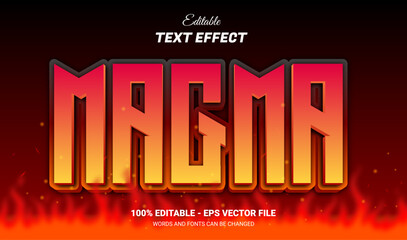 magma editable text effect