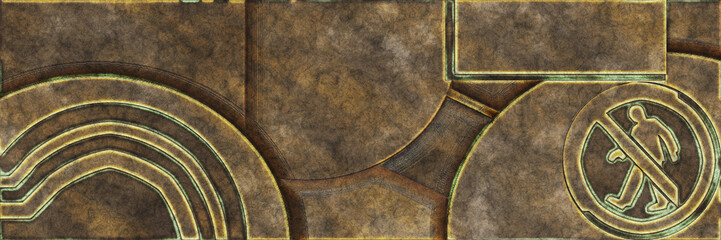 Metal rust texture- abstract art background. 3d illustration